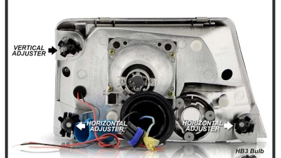 Spyder Auto Halo Black Projector Headlights for Ford Ranger 1998-2000, PRO-YD-FR98-BK                                     - PRO-YD-FR98-BK - Image 6