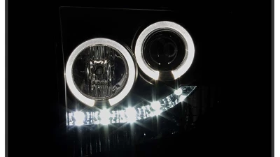 Spyder Auto Black Smoke LED Halo Projector Headlights for Ford F-450 Super Duty 2005-2007                                     - PRO-YD-FS05-HL-BSM - Image 11