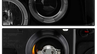 Spyder Auto Black Smoke LED Halo Projector Headlights for Ford F-450 Super Duty 2005-2007                                     - PRO-YD-FS05-HL-BSM - Image 3