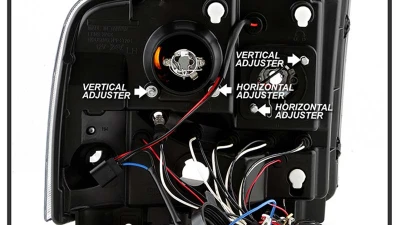 Spyder Auto Black Smoke LED Halo Projector Headlights for Ford F-450 Super Duty 2005-2007                                     - PRO-YD-FS05-HL-BSM - Image 7