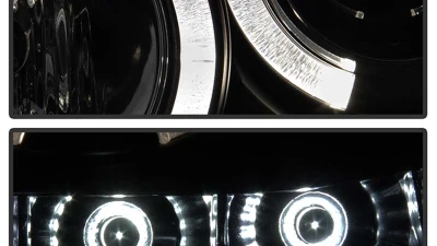 Spyder Auto Black Smoke LED Halo Projector Headlights for Ford F-450 Super Duty 2005-2007                                     - PRO-YD-FS05-HL-BSM - Image 9