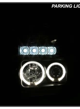 Spyder Auto Halo LED Black Projector Headlights for Ford F-250 F-350 F-450 2008-2010                                     - PRO-YD-FS08-HL-BK - Image 11