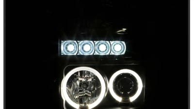 Spyder Auto Halo LED Black Projector Headlights for Ford F-250 F-350 F-450 2008-2010                                     - PRO-YD-FS08-HL-BK - Image 11