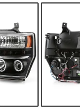 Spyder Auto Halo LED Black Projector Headlights for Ford F-250 F-350 F-450 2008-2010                                     - PRO-YD-FS08-HL-BK - Image 2