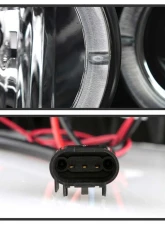 Spyder Auto Halo LED Black Projector Headlights for Ford F-250 F-350 F-450 2008-2010                                     - PRO-YD-FS08-HL-BK - Image 4