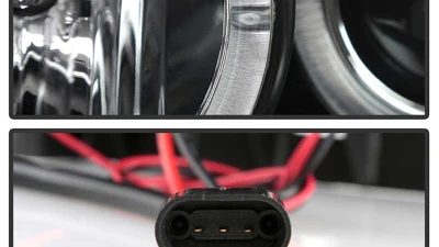 Spyder Auto Halo LED Black Projector Headlights for Ford F-250 F-350 F-450 2008-2010                                     - PRO-YD-FS08-HL-BK - Image 4