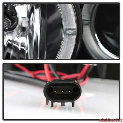 Spyder Auto Halo LED Black Projector Headlights for Ford F-250 F-350 F-450 2008-2010 - PRO-YD-FS08-HL-BK
