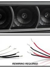 Spyder Auto Halo LED Black Projector Headlights for Ford F-250 F-350 F-450 2008-2010                                     - PRO-YD-FS08-HL-BK - Image 5