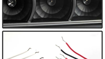 Spyder Auto Halo LED Black Projector Headlights for Ford F-250 F-350 F-450 2008-2010                                     - PRO-YD-FS08-HL-BK - Image 5