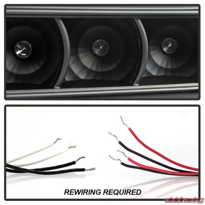 Spyder Auto Halo LED Black Projector Headlights for Ford F-250 F-350 F-450 2008-2010 - PRO-YD-FS08-HL-BK