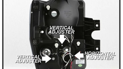 Spyder Auto Halo LED Black Projector Headlights for Ford F-250 F-350 F-450 2008-2010                                     - PRO-YD-FS08-HL-BK - Image 7