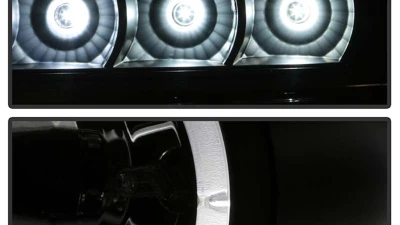 Spyder Auto Halo LED Black Projector Headlights for Ford F-250 F-350 F-450 2008-2010                                     - PRO-YD-FS08-HL-BK - Image 9