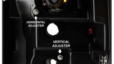 Spyder Auto Signature V2 Projector Headlights Light Bar DRL Chrome for Ford F250/350/450 2008-2010                                     - PRO-YD-FS08V2-LB-C - Image 5