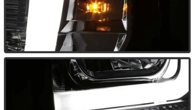 Spyder Auto Signature V2 Projector Headlights Light Bar DRL Chrome for Ford F250/350/450 2008-2010                                     - PRO-YD-FS08V2-LB-C - Image 7