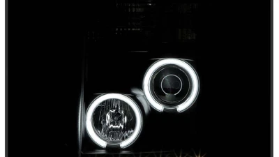 Spyder Auto Black DRL CCFL Halo Projector Headlights for 2011-2015 Ford F-550 Super Duty                                     - PRO-YD-FS11-CCFL-BK - Image 12