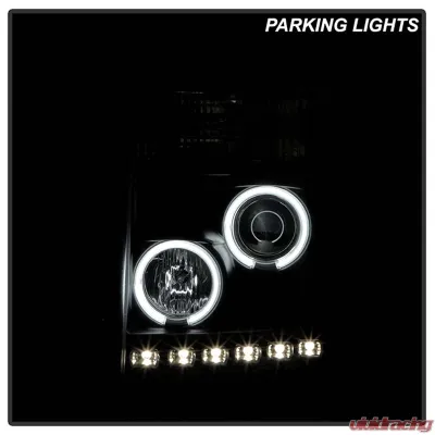 Spyder Auto Black DRL CCFL Halo Projector Headlights for 2011-2015 Ford F-550 Super Duty - PRO-YD-FS11-CCFL-BK