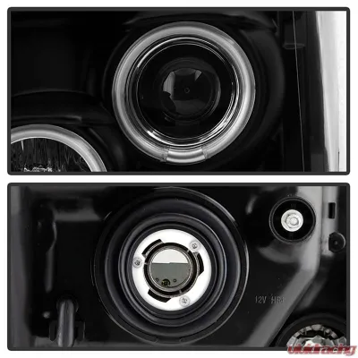 Spyder Auto Black DRL CCFL Halo Projector Headlights for 2011-2015 Ford F-550 Super Duty - PRO-YD-FS11-CCFL-BK