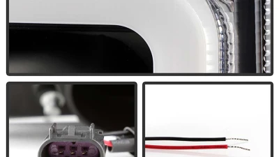 Spyder Auto Signature Projector Halogen Headlights Black Ford F250/350/450 2017-2018                                     - PRO-YD-FS17HALSI-BK - Image 4