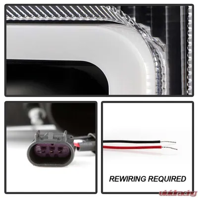 Spyder Auto Signature Projector Halogen Headlights Black Ford F250/350/450 2017-2018 - PRO-YD-FS17HALSI-BK