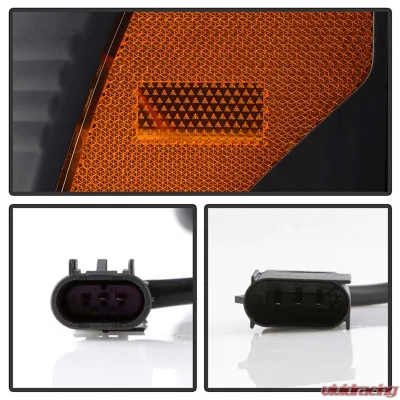 Spyder Auto Signature Projector Halogen Headlights Black Ford F250/350/450 2017-2018 - PRO-YD-FS17HALSI-BK