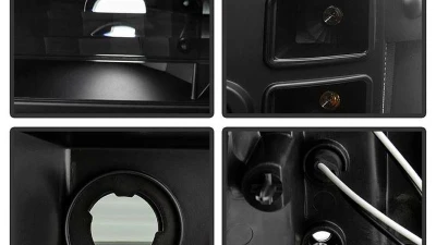 Spyder Auto Signature Projector Headlights All Black for GMC Sierra 2007-2013                                     - PRO-YD-GS07-HL-BKV2 - Image 4