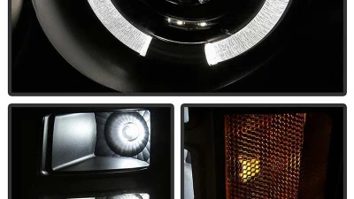 Spyder Auto Signature Projector Headlights All Black for GMC Sierra 2007-2013                                     - PRO-YD-GS07-HL-BKV2 - Image 7