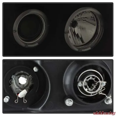 Spyder Auto Black Smoke LED Halo Projector Headlights for GMC Sierra 2500 HD | 3500 HD 2007-2013 - PRO-YD-GS07-HL-BSM