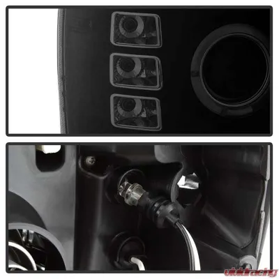 Spyder Auto Black Smoke LED Halo Projector Headlights for GMC Sierra 2500 HD | 3500 HD 2007-2013 - PRO-YD-GS07-HL-BSM