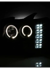 Spyder Auto Black Smoke LED Halo Projector Headlights for GMC Sierra 2500 HD | 3500 HD 2007-2013                                     - PRO-YD-GS07-HL-BSM - Image 6