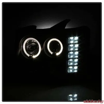 Spyder Auto Black Smoke LED Halo Projector Headlights for GMC Sierra 2500 HD | 3500 HD 2007-2013 - PRO-YD-GS07-HL-BSM