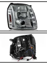 Spyder Auto Halo Chrome Projector Headlights for GMC Yukon Yukon XL 2007-2009                                     - PRO-YD-GY07-HL-C - Image 2