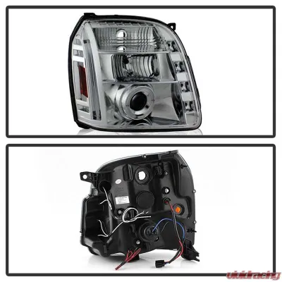 Spyder Auto Halo Chrome Projector Headlights for GMC Yukon Yukon XL 2007-2009 - PRO-YD-GY07-HL-C