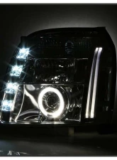 Spyder Auto Halo Chrome Projector Headlights for GMC Yukon Yukon XL 2007-2009                                     - PRO-YD-GY07-HL-C - Image 6