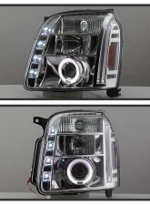 Spyder Auto Halo Chrome Projector Headlights for GMC Yukon Yukon XL 2007-2009                                     - PRO-YD-GY07-HL-C - Image 8
