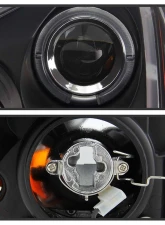 Spyder Auto Halo LED Black Projector Headlights for Honda Accord 2003-2007                                     - PRO-YD-HA03-AM-BK - Image 3