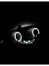 Spyder Auto Halo LED Black Projector Headlights for Honda Accord 2003-2007                                     - PRO-YD-HA03-AM-BK - Image 8
