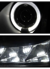 Spyder Auto Halo LED Black Projector Headlights for Honda Accord 2003-2007                                     - PRO-YD-HA03-AM-BK - Image 9