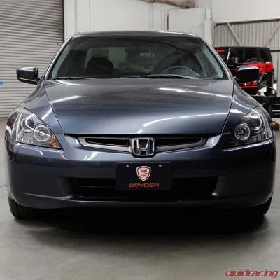 Spyder Auto Halo LED Black Projector Headlights for Honda Accord 2003-2007 - PRO-YD-HA03-AM-BK