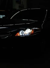 Spyder Auto Halo LED Black Projector Headlights for Honda Accord 2003-2007                                     - PRO-YD-HA03-AM-BK - Image 13
