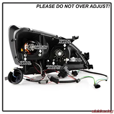 Spyder Auto Halo LED Chrome Projector Headlights for Honda Accord 2003-2007 - PRO-YD-HA03-AM-C