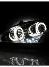 Spyder Auto Halo LED Chrome Projector Headlights for Honda Accord 2003-2007                                     - PRO-YD-HA03-AM-C - Image 9