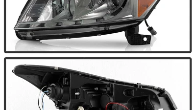 Spyder Auto Smoke DRL LED Halo Projector Headlights for Honda Accord 2008-2012                                     - PRO-YD-HA08-4D-HL-SM - Image 2