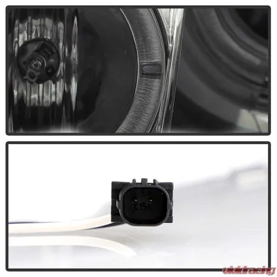 Spyder Auto Smoke DRL LED Halo Projector Headlights for Honda Accord 2008-2012 - PRO-YD-HA08-4D-HL-SM