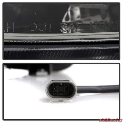 Spyder Auto Smoke DRL LED Halo Projector Headlights for Honda Accord 2008-2012 - PRO-YD-HA08-4D-HL-SM