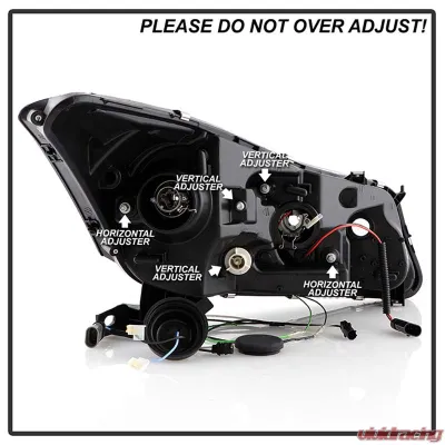 Spyder Auto Smoke DRL LED Halo Projector Headlights for Honda Accord 2008-2012 - PRO-YD-HA08-4D-HL-SM