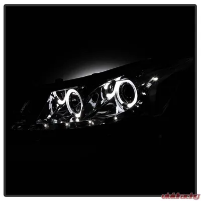 Spyder Auto Smoke DRL LED Halo Projector Headlights for Honda Accord 2008-2012 - PRO-YD-HA08-4D-HL-SM