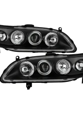 Spyder Auto Halo Black Projector Headlights for Honda Accord 1998-2002                                     - PRO-YD-HA98-AM-BK - Image 11