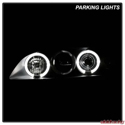 Spyder Auto Halo Black Projector Headlights for Honda Accord 1998-2002 - PRO-YD-HA98-AM-BK