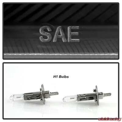 Spyder Auto Halo Black Projector Headlights for Honda Accord 1998-2002 - PRO-YD-HA98-AM-BK