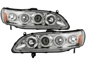Spyder Auto Halo Chrome Projector Headlights for Honda Accord 1998-2002 - PRO-YD-HA98-AM-C - Image 5